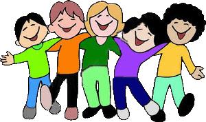 students with arms around each other_clipart